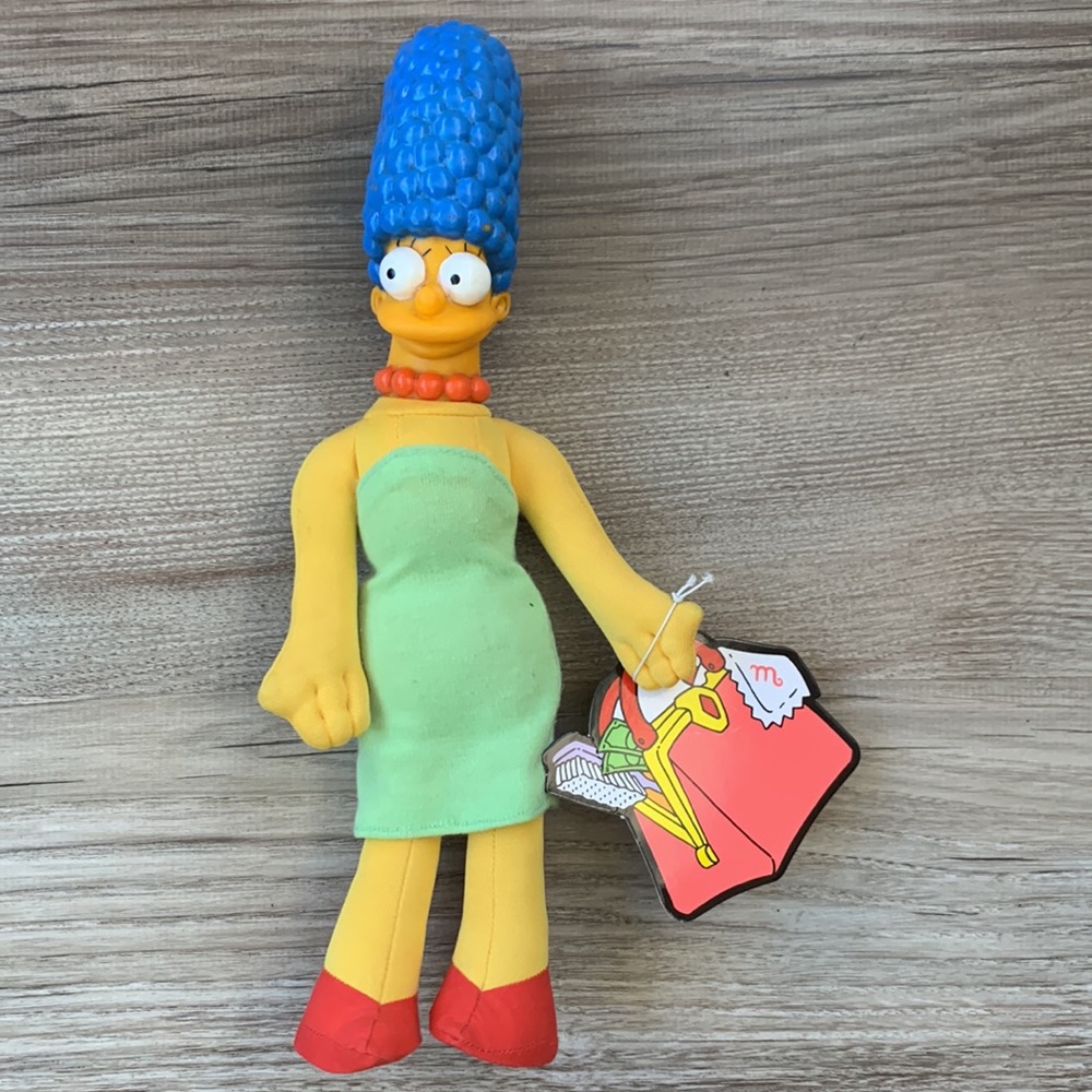 Vintage Marge Simpson Doll 1990 Matt Groening Cartoon Simpsons toy Burger King